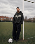Oversize Washed Hoodie Milan Tape