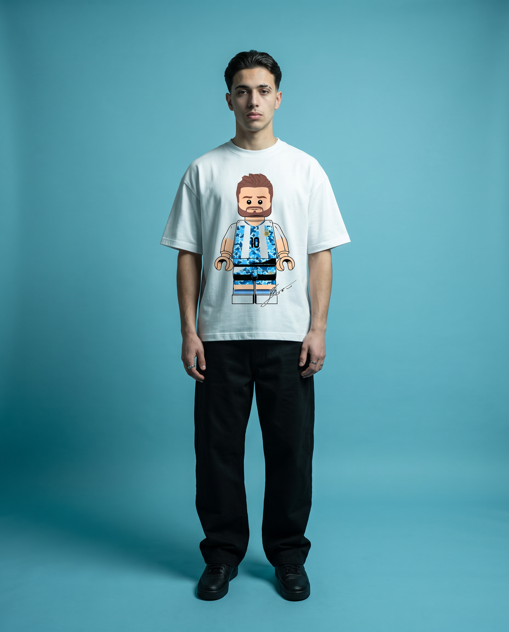 LEO MESSI TOY FIGURE OVERSIZED SHIRT