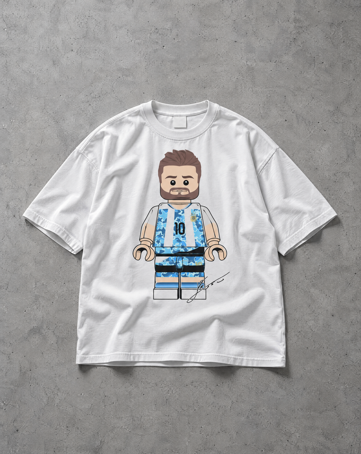 LEO MESSI TOY FIGURE OVERSIZED SHIRT
